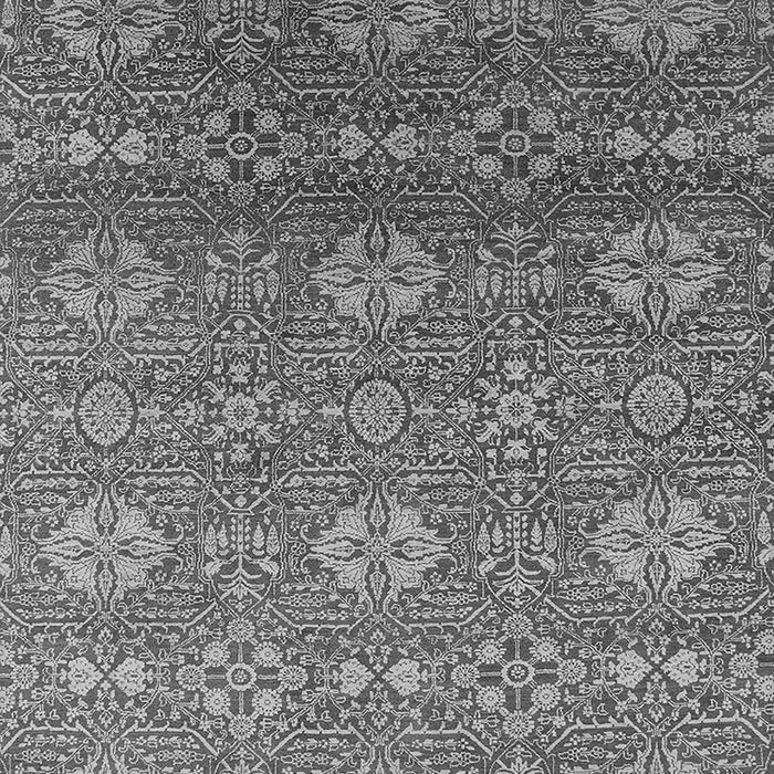 Machine Washable Oriental Gray Industrial Rug, wshurb2710gry