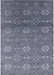 Machine Washable Industrial Modern Purple Navy Blue Rug, wshurb2710