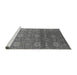 Sideview of Machine Washable Oriental Gray Industrial Rug, wshurb2710gry
