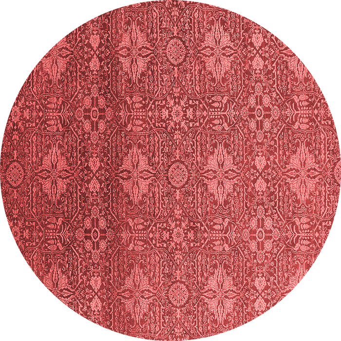 Machine Washable Oriental Red Industrial Rug, wshurb2710red