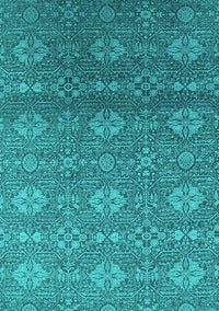 Oriental Turquoise Industrial Rug, urb2710turq