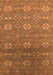 Machine Washable Oriental Orange Industrial Area Rugs, wshurb2710org