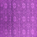 Square Machine Washable Oriental Pink Industrial Rug, wshurb2710pnk