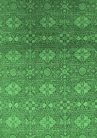 Oriental Emerald Green Industrial Rug, urb2710emgrn