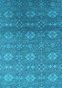 Oriental Light Blue Industrial Rug, urb2710lblu