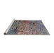 Sideview of Machine Washable Industrial Modern Purple Rug, wshurb2711