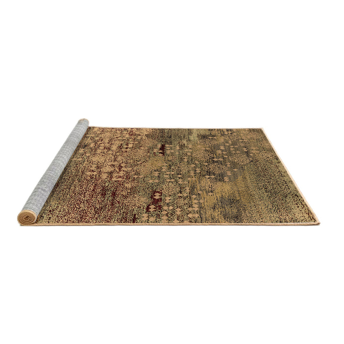 Sideview of Machine Washable Oriental Brown Industrial Rug, wshurb2711brn