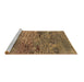 Sideview of Machine Washable Oriental Brown Industrial Rug, wshurb2711brn