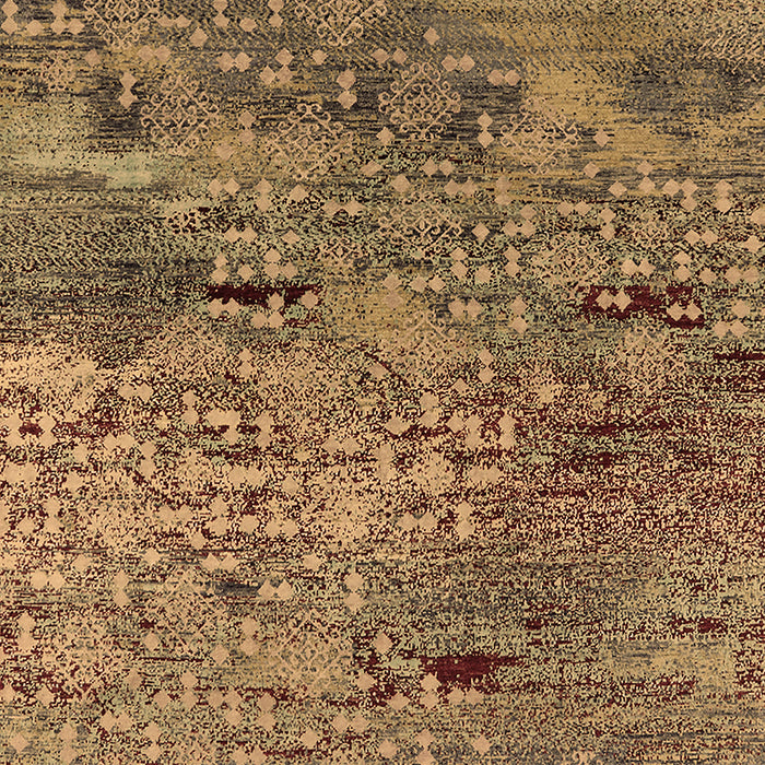 Machine Washable Oriental Brown Industrial Rug, wshurb2711brn