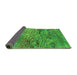 Sideview of Oriental Green Industrial Rug, urb2711grn