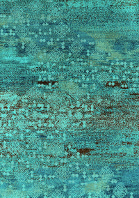 Oriental Turquoise Industrial Rug, urb2711turq