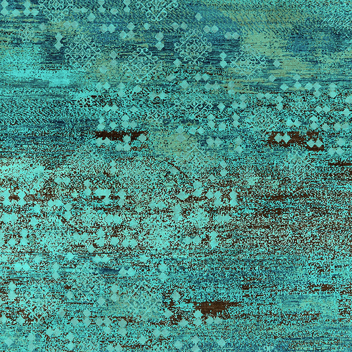 Oriental Turquoise Industrial Rug, urb2711turq