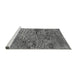 Sideview of Machine Washable Oriental Gray Industrial Rug, wshurb2711gry