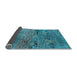 Sideview of Oriental Light Blue Industrial Rug, urb2711lblu