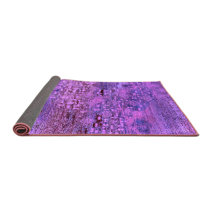 Sideview of Oriental Purple Industrial Rug, urb2711pur