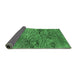 Sideview of Oriental Emerald Green Industrial Rug, urb2711emgrn