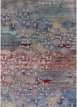 Mid-Century Modern Purple Oriental Rug, urb2711