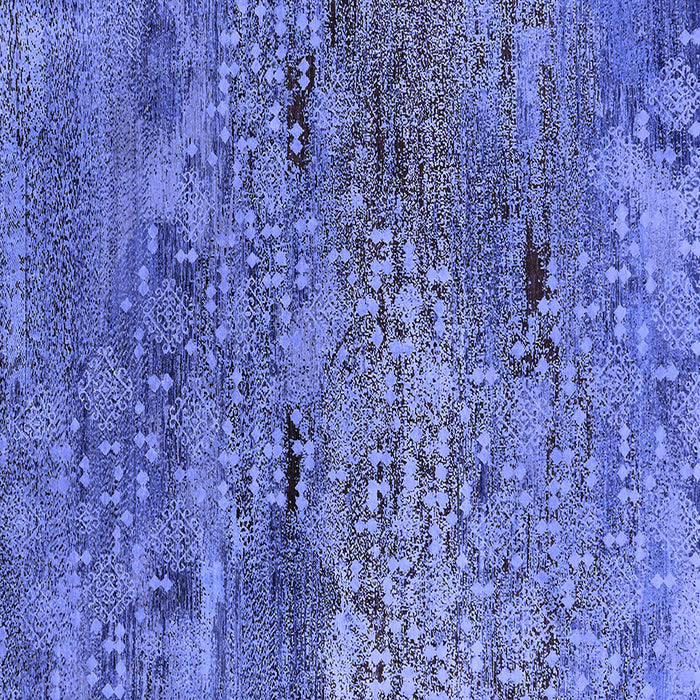 Square Oriental Blue Industrial Rug, urb2711blu