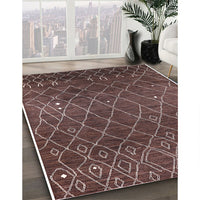 Mid-Century Modern Bakers Brown Oriental Rug, urb2712