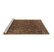 Sideview of Machine Washable Oriental Brown Industrial Rug, wshurb2712brn