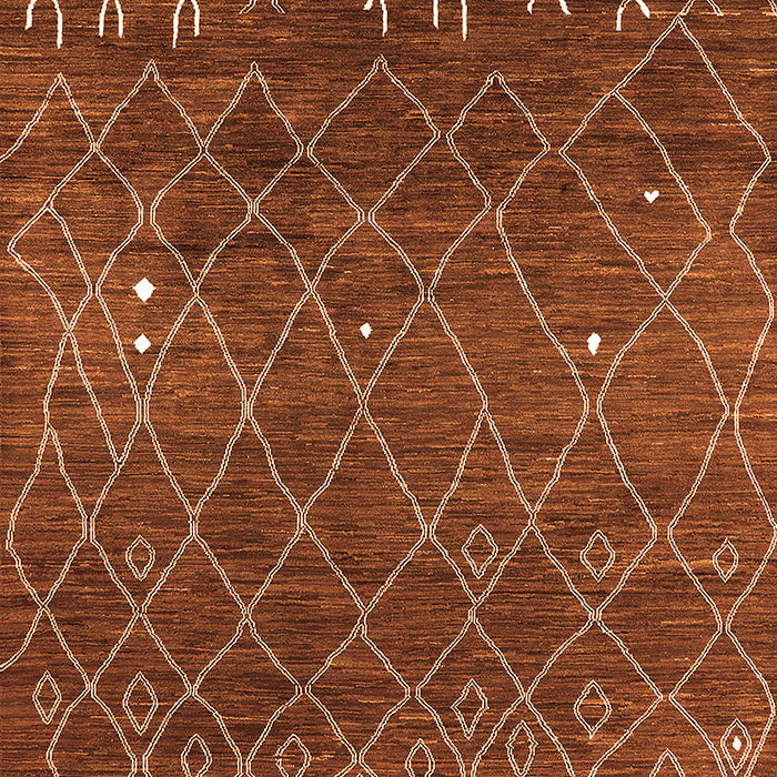 Oriental Orange Industrial Rug, urb2712org