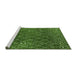 Sideview of Machine Washable Oriental Green Industrial Area Rugs, wshurb2712grn