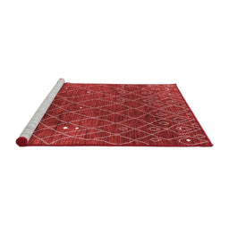 Industrial Red Washable Rugs