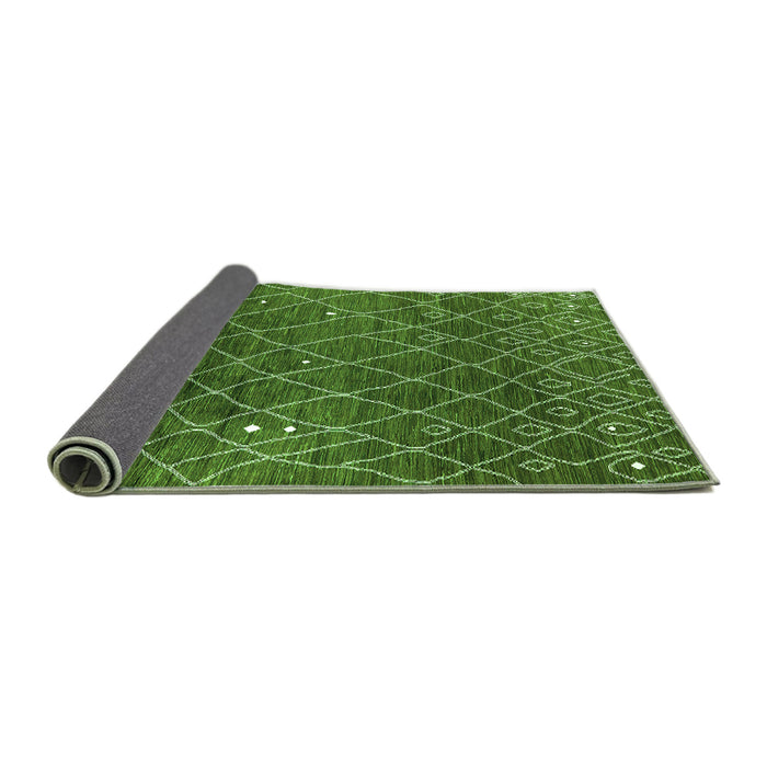 Sideview of Oriental Green Industrial Rug, urb2712grn