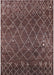 Mid-Century Modern Bakers Brown Oriental Rug, urb2712