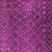 Square Machine Washable Oriental Pink Industrial Rug, wshurb2712pnk