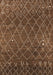 Machine Washable Oriental Brown Industrial Rug, wshurb2712brn