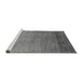 Sideview of Machine Washable Oriental Gray Industrial Rug, wshurb2713gry