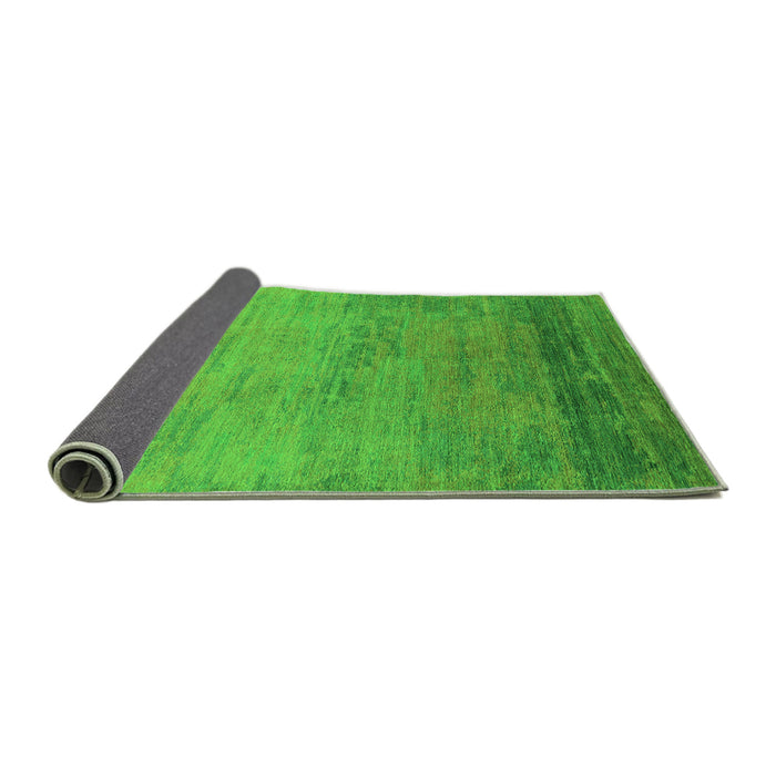 Sideview of Oriental Green Industrial Rug, urb2713grn