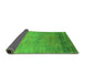 Sideview of Oriental Green Industrial Rug, urb2713grn