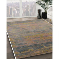 Mid-Century Modern Brown Oriental Rug, urb2713