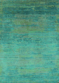 Oriental Turquoise Industrial Rug, urb2713turq