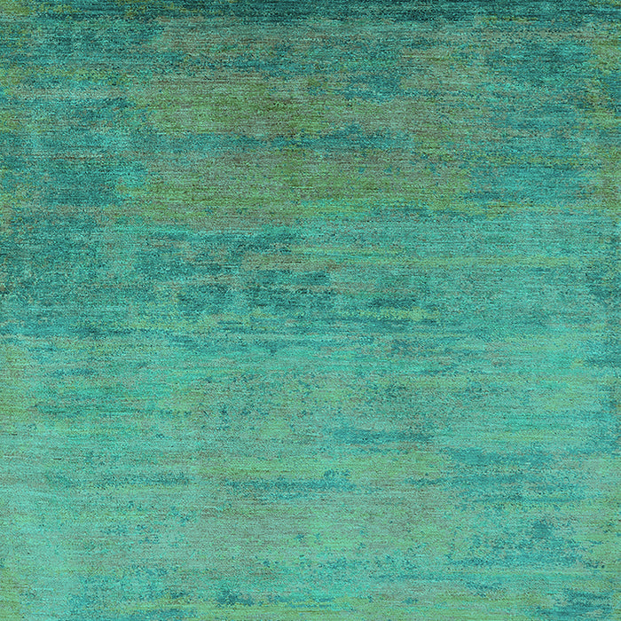 Machine Washable Oriental Turquoise Industrial Area Rugs, wshurb2713turq