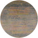 Round Mid-Century Modern Brown Oriental Rug, urb2713