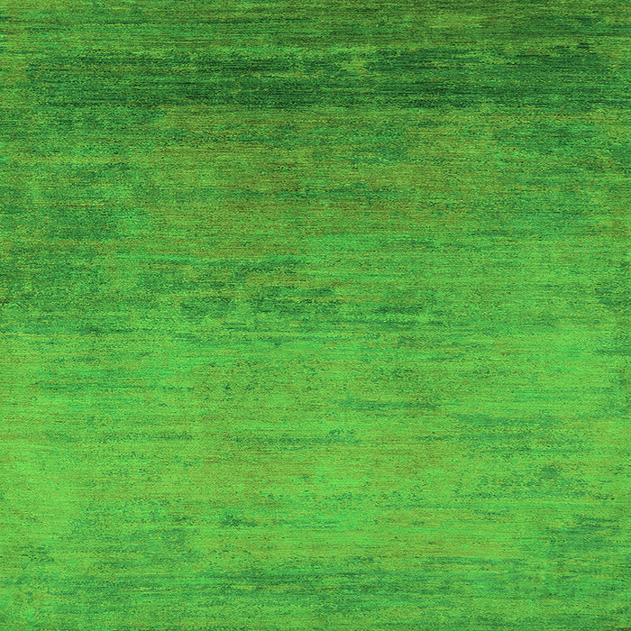 Square Machine Washable Oriental Green Industrial Area Rugs, wshurb2713grn