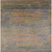 Square Mid-Century Modern Brown Oriental Rug, urb2713