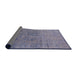 Sideview of Mid-Century Modern Dark Gray Oriental Rug, urb2714