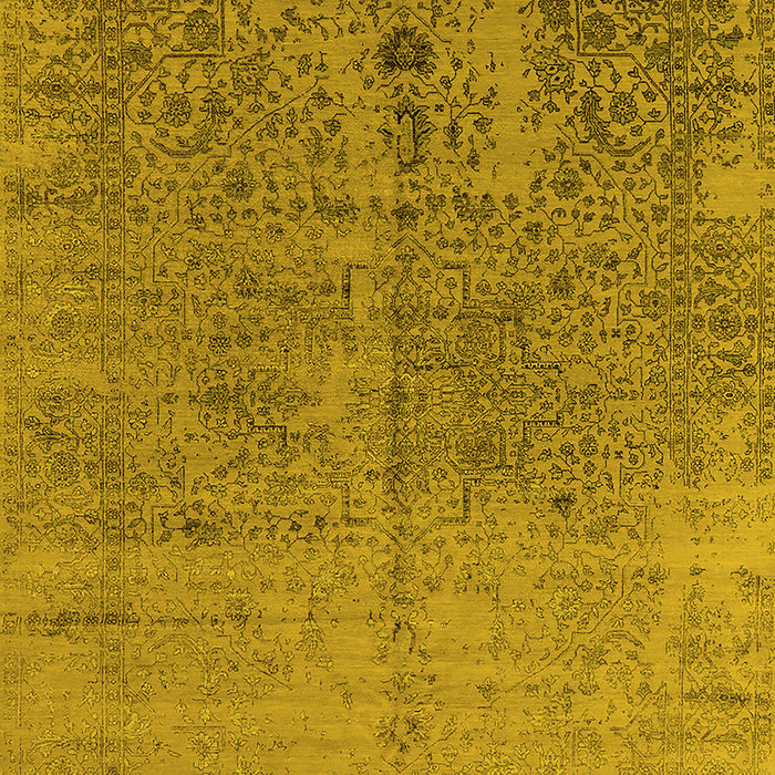 Oriental Yellow Industrial Rug, urb2714yw