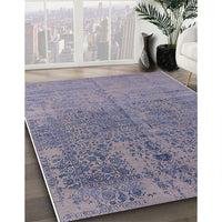 Mid-Century Modern Dark Gray Oriental Rug, urb2714