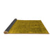 Sideview of Oriental Yellow Industrial Rug, urb2714yw