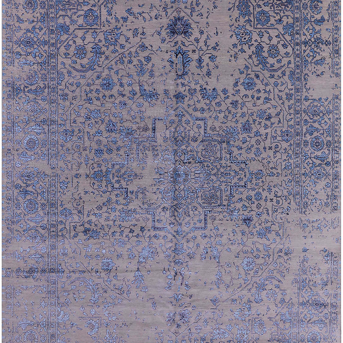 Mid-Century Modern Dark Gray Oriental Rug, urb2714