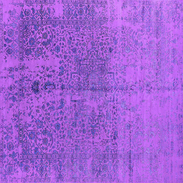 Square Oriental Purple Industrial Rug, urb2714pur