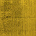 Square Oriental Yellow Industrial Rug, urb2714yw