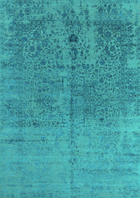 Oriental Turquoise Industrial Rug, urb2714turq