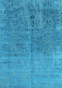 Oriental Light Blue Industrial Rug, urb2714lblu