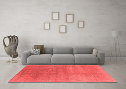 Industrial Red Washable Rugs